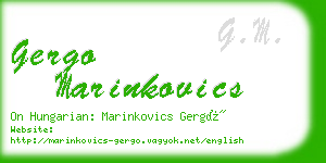 gergo marinkovics business card